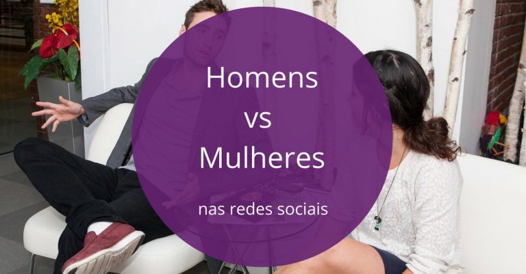 homens e mulheres nas rede sociais